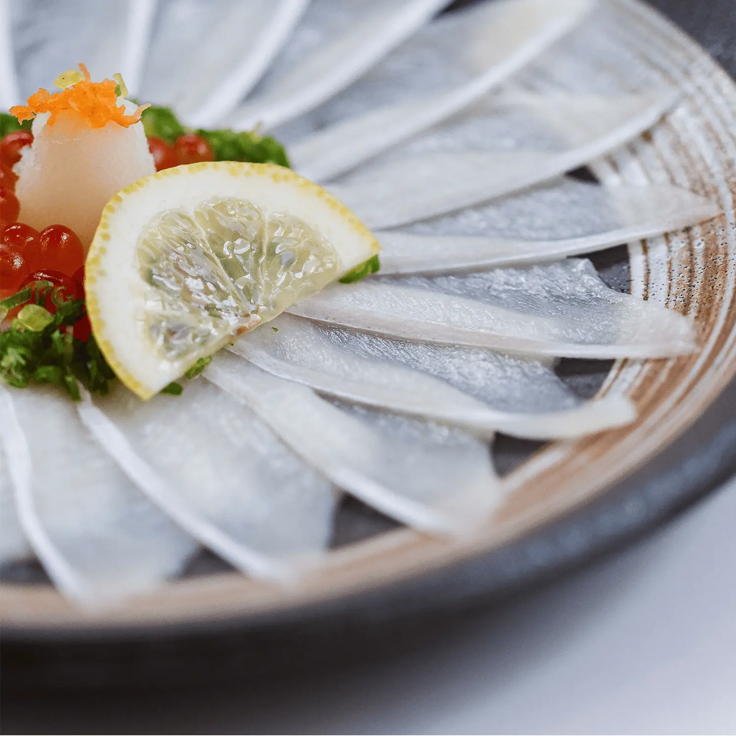 Sashimi de Huachinango
